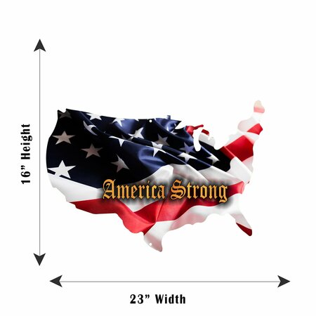 Next Innovations USA Shape America Strong Wall Art 101409024-STRONG